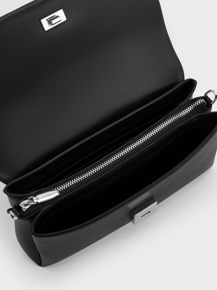 Hazel Bow Wallet On Chain, Noir, hi-res