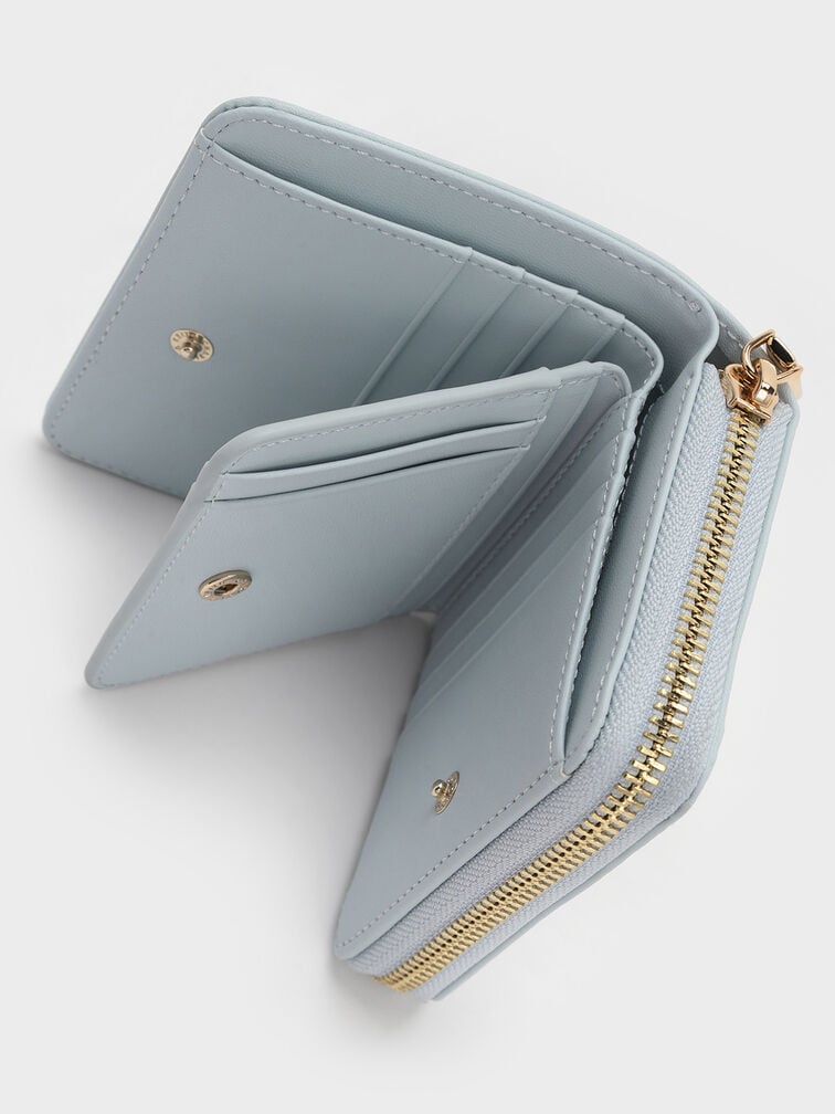 Finley Zip-Around Small Wallet, Sea Salt Blue, hi-res