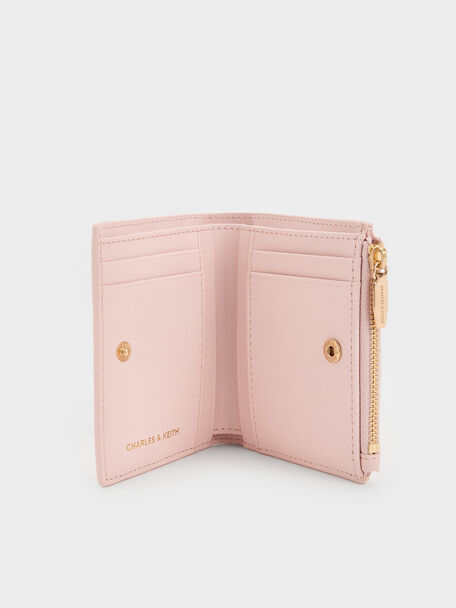Duo Quilted Small Wallet, Soft Pink, hi-res