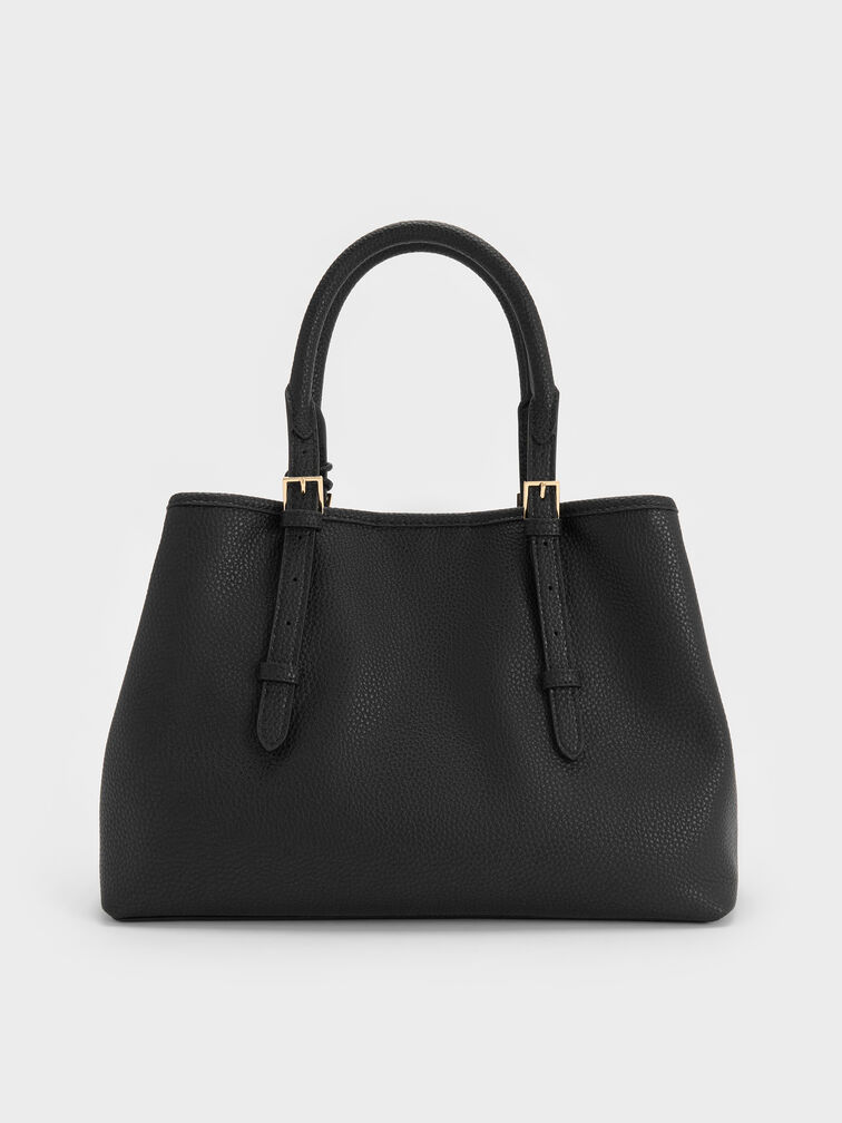 Baral Bead-Charm Tote Bag, Black, hi-res