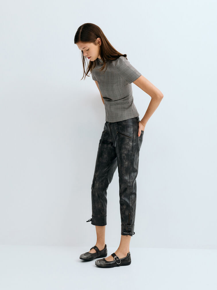 Louise Mary Jane Sneakers, Grey, hi-res