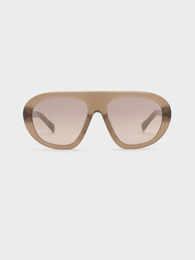 Ramone Aviator Sunglasses, Sand, hi-res