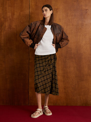 Buckled Ankle-Strap Strappy Sandals, Chalk, hi-res