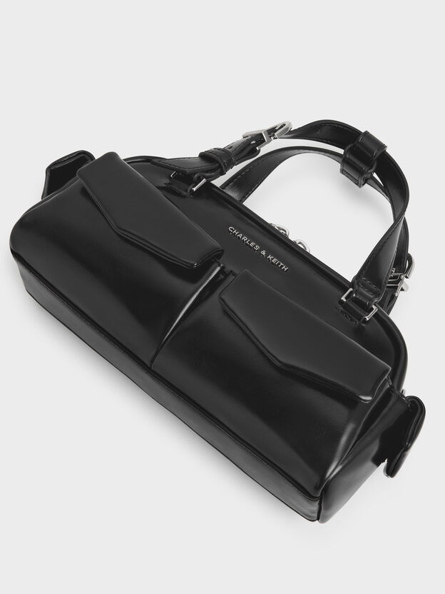 Rachel Multi-Pocket Bowling Bag, Noir, hi-res