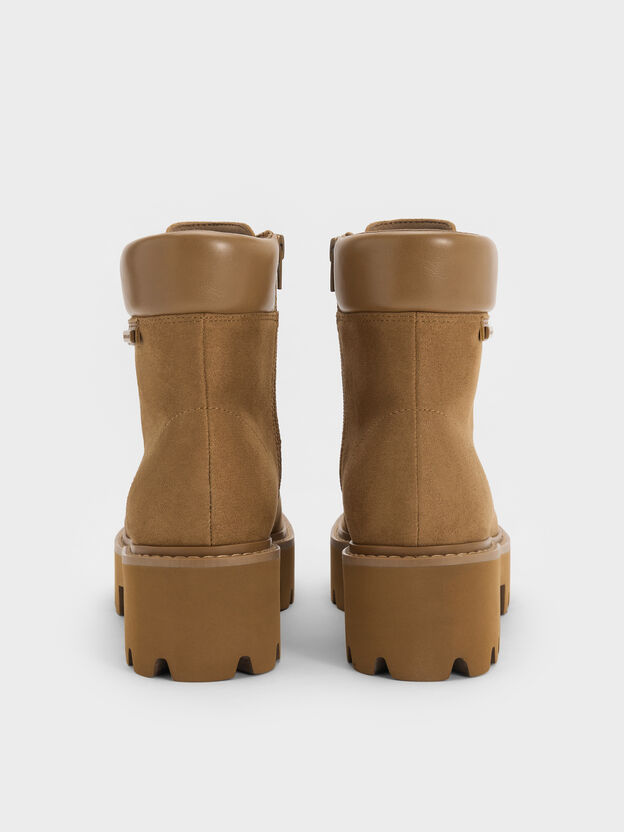 Ripley Ridged-Sole Ankle Boots, Sand, hi-res