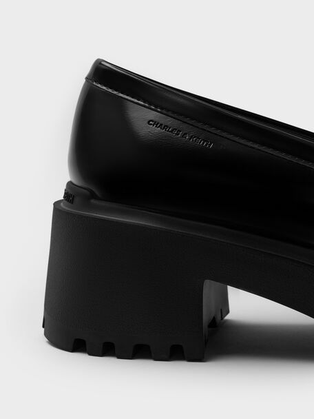 Evan Platform Loafers, Black Box, hi-res