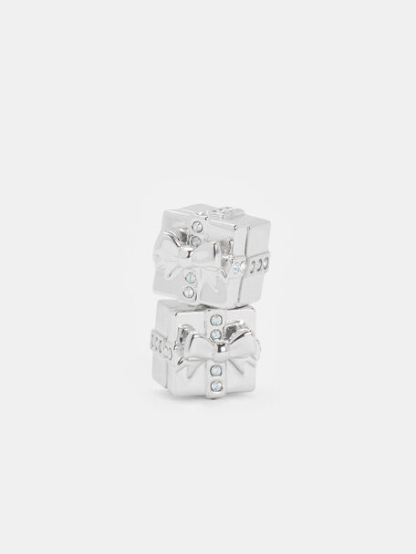 Athalia Gift-Box Stud Earrings, Silver, hi-res