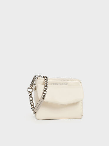 Rachel Front-Pocket Zip-Around Wallet, Cream, hi-res