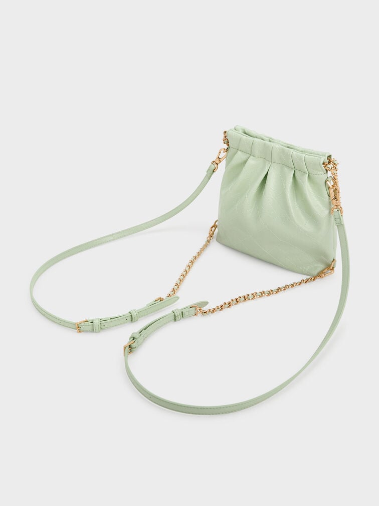 Duo Chain-Handle Two-Way Backpack, Mint Green, hi-res