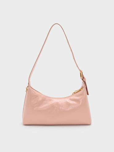 Atwood Chain-Embellished Shoulder Bag, Light Pink, hi-res