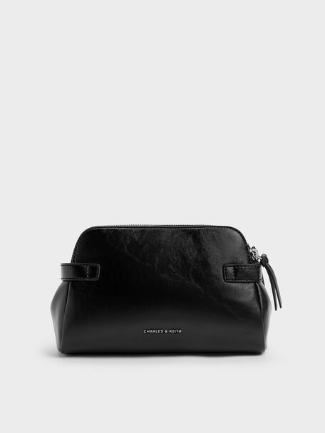 Nellie Heart-Charm Shoulder Bag, Noir, hi-res