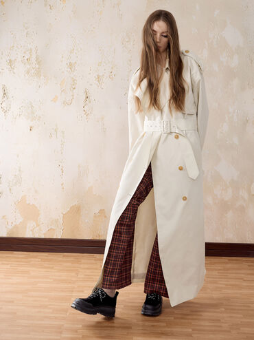 Darra Faux Suede Ridged-Sole Platform Sneakers, Black Textured, hi-res