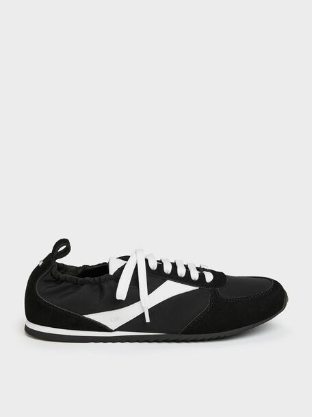 Jace Sneakers, Black Textured, hi-res