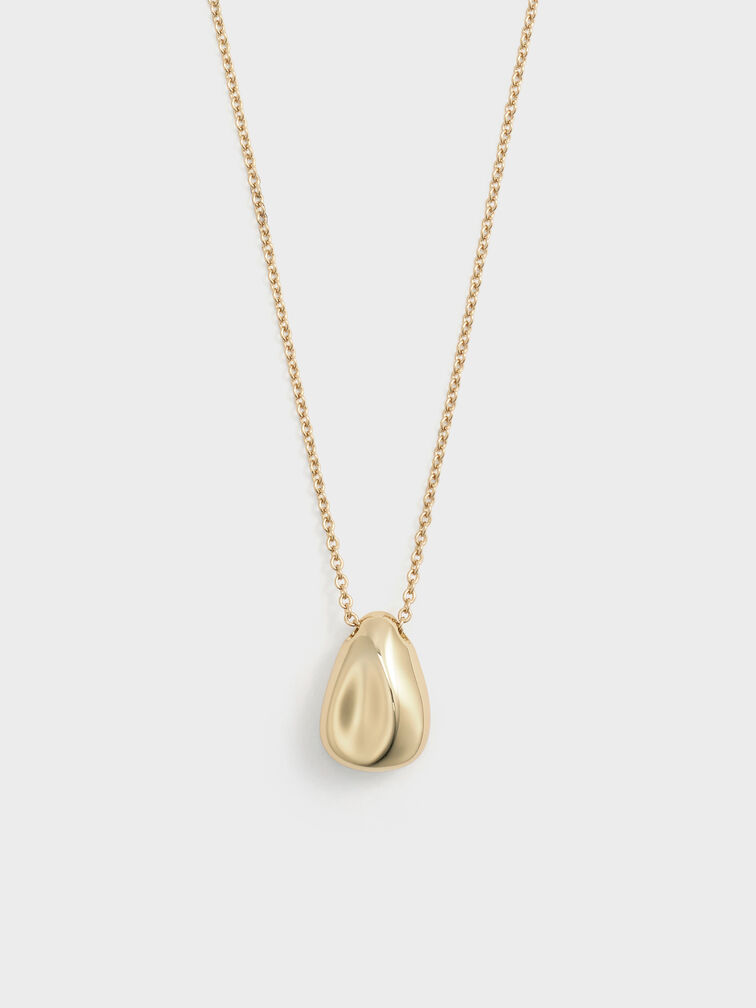 Donora Sculptural Pendant Necklace, Gold, hi-res