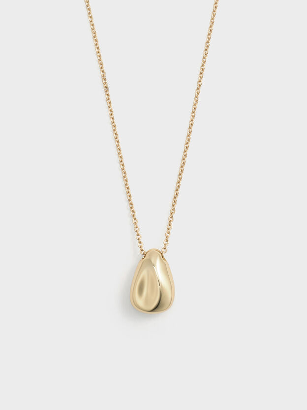 Donora Sculptural Pendant Necklace, Gold, hi-res