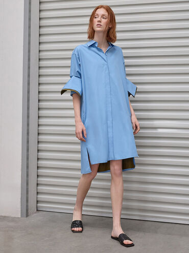 Ivette Woven Slide Sandals, Black, hi-res