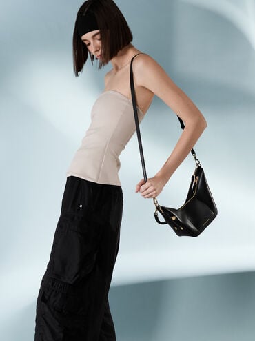 Everleigh Crossbody Bag, Black, hi-res