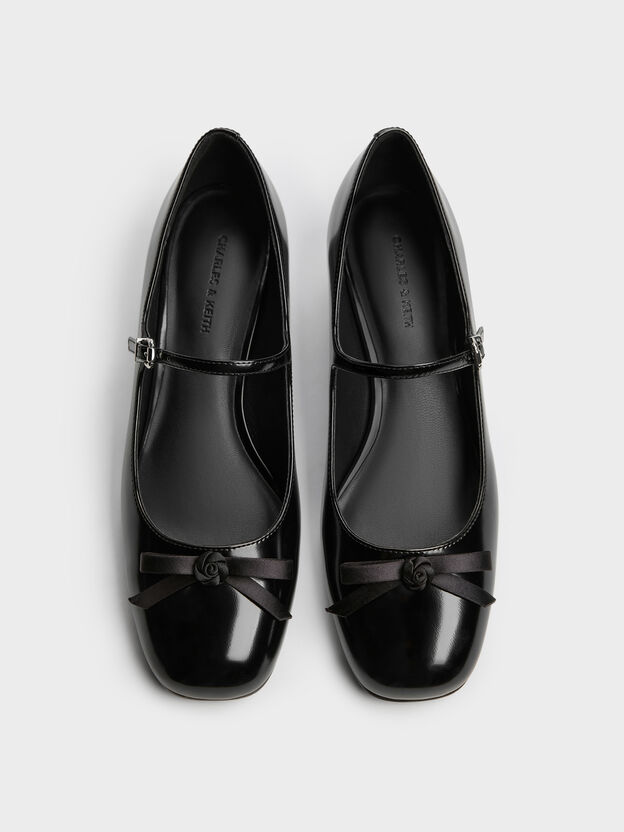 Kelis Rose-Bow Mary Jane Pumps, Black Box, hi-res