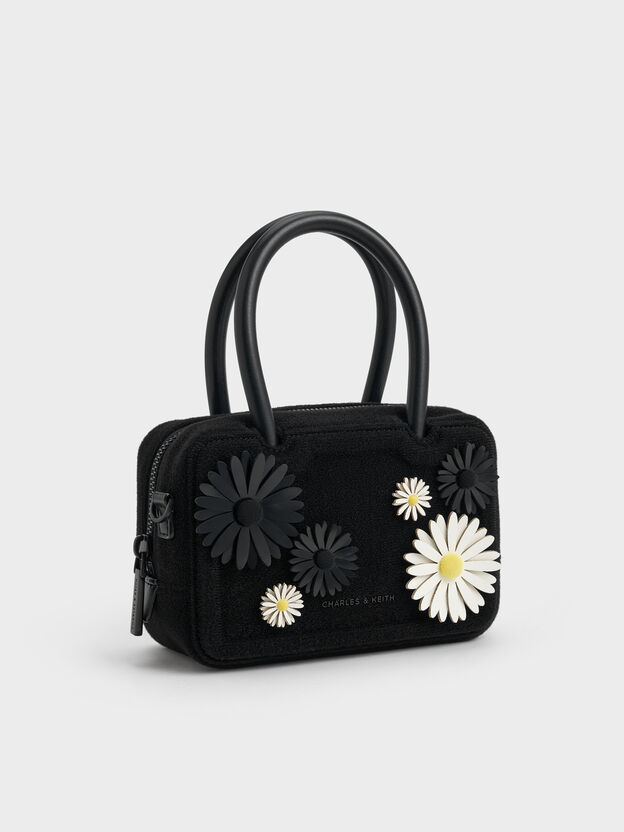 Polly Floral Appliques Set, Black Box, hi-res