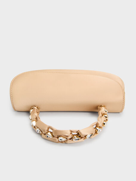 Eilian Braided Top Handle Bag, Champagne, hi-res