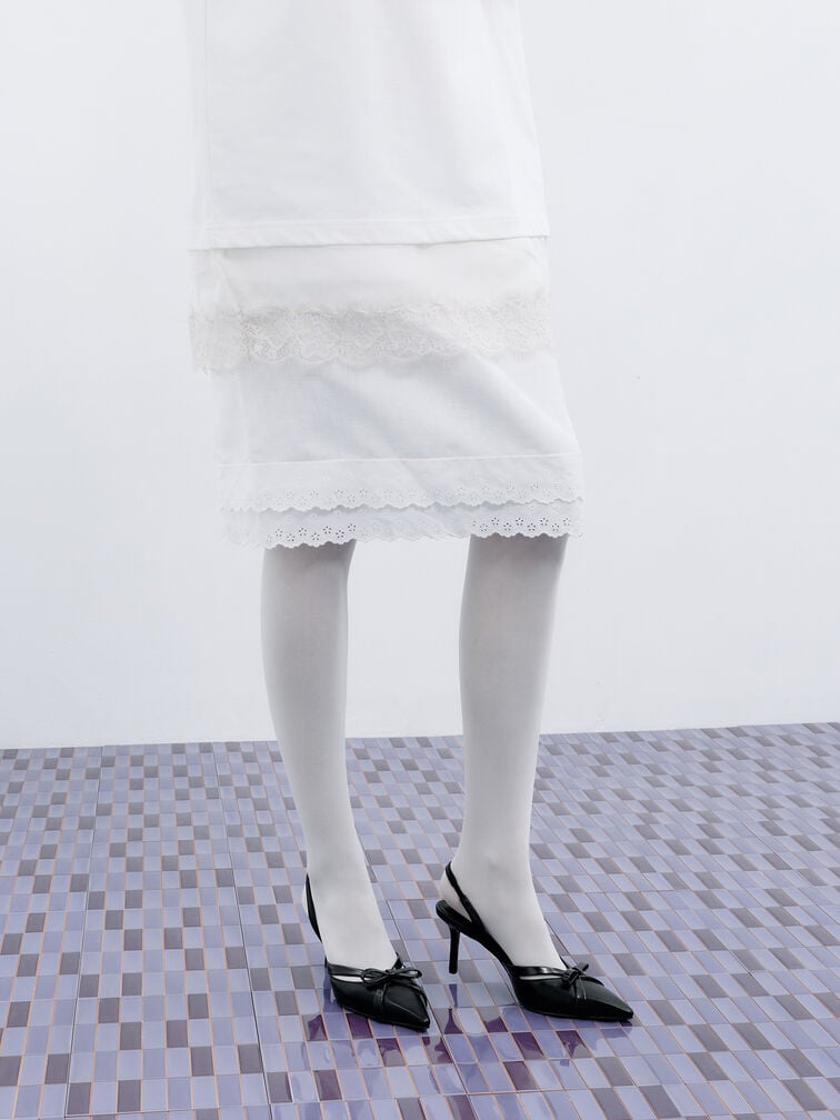 Kaleen Slingback Stilettos, Black, hi-res