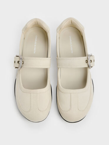Louise Faux Suede Mary Jane Sneakers, Chalk, hi-res
