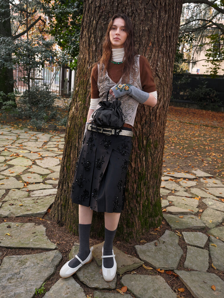 Louise Two-Tone Mary Jane Sneakers, White, hi-res