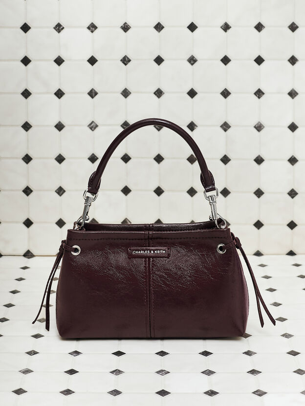 Noane Top Handle Bag, Wineberry Red, hi-res