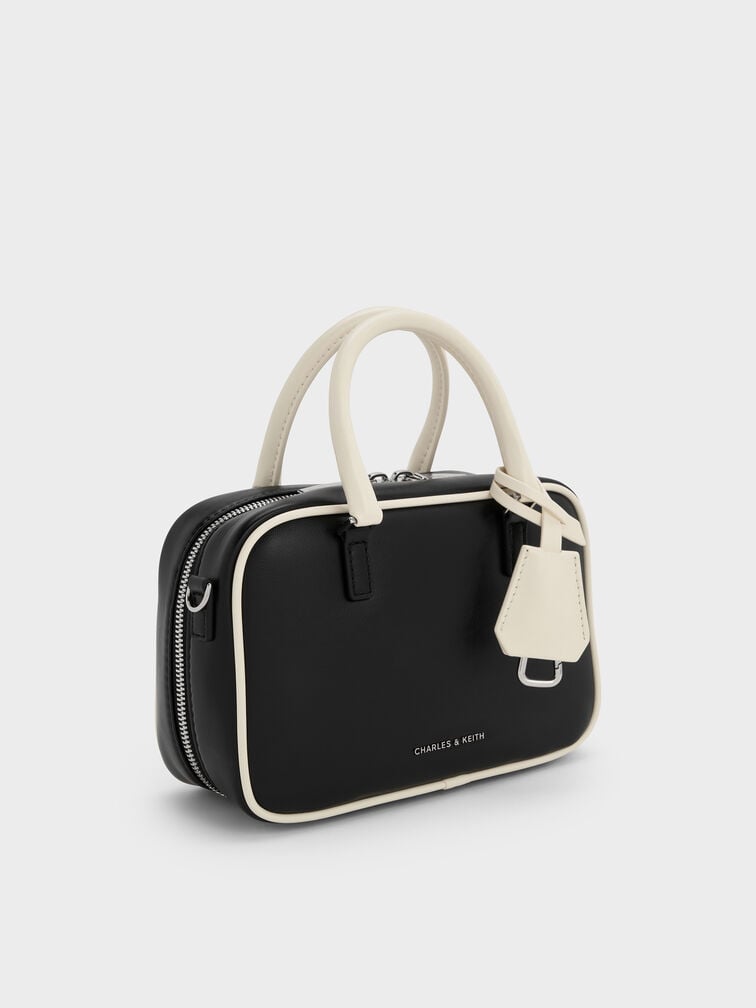 Mini Sianna Two-Tone Bowling Bag, Multi, hi-res