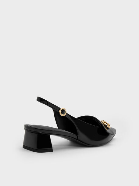 Marley Slingback Pumps, Black Box, hi-res