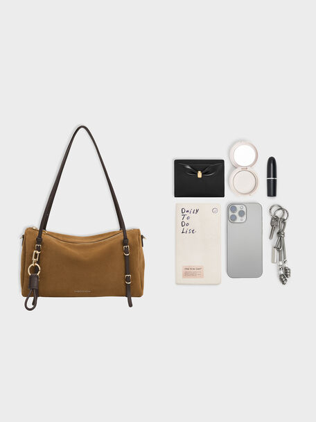 Levy Two-Tone Shoulder Bag, Sahara Sand, hi-res