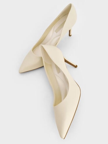 Emmy Pointed-Toe Stiletto Pumps, Chalk, hi-res