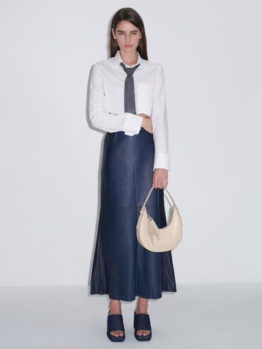 Carey Crescent Hobo Bag, Oat, hi-res