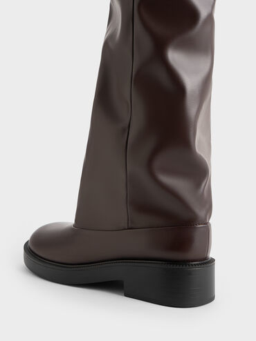 Jett Knee-High Boots, Dark Brown, hi-res