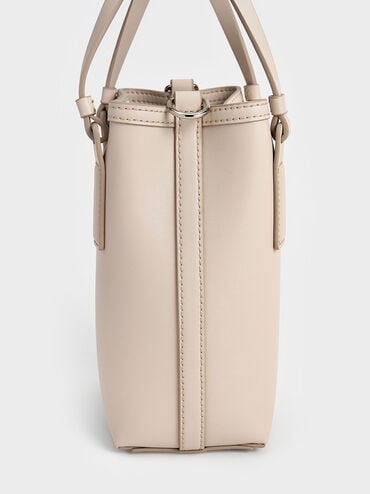 Noelle Elongated Tote, Ivory, hi-res