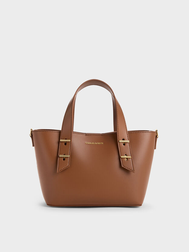 Mini Shania Tote Bag, Chocolate, hi-res