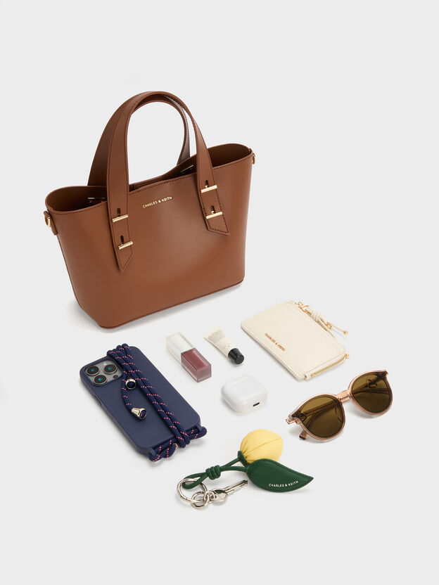 Mini Shania Tote Bag, Chocolate, hi-res