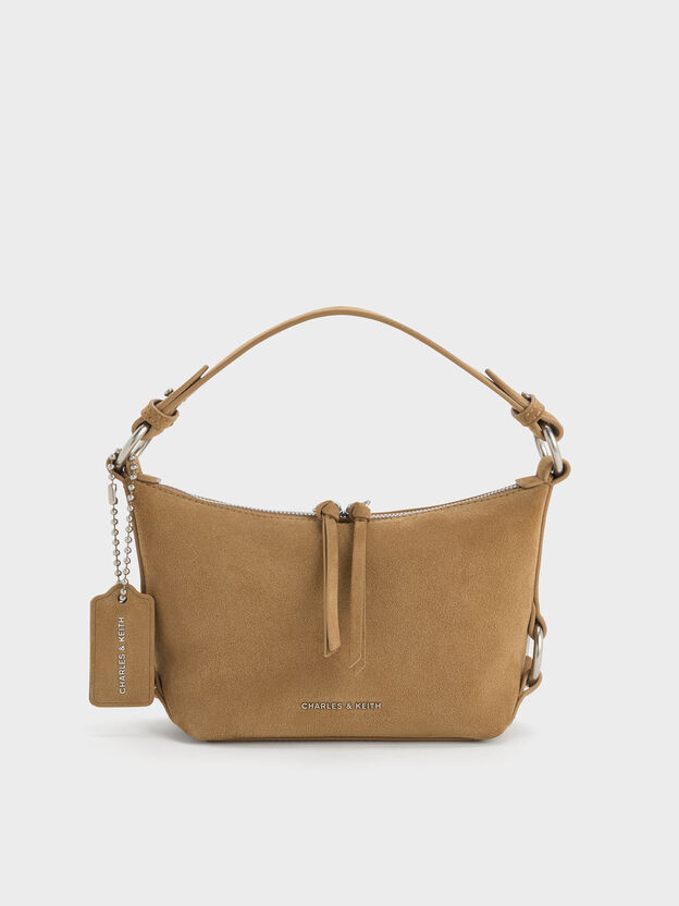 Tatiana Tassel Hobo Bag, Sand, hi-res
