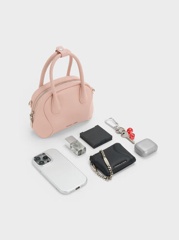 Nelly Bowling Bag, Light Pink, hi-res