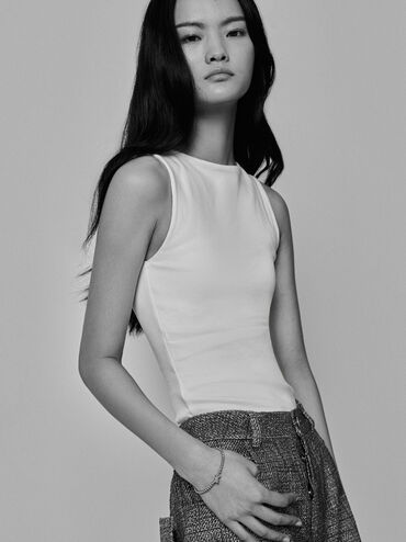 Sable Rope-Knot Cuff Bangle, Silver, hi-res