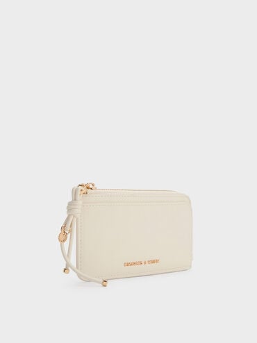 Everleigh Zip-Around Card Holder, Cream, hi-res