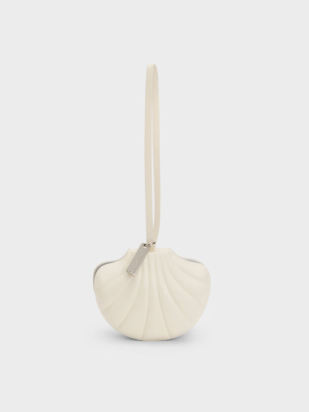Seashell Swirl-Print Tote Charm, Blue, hi-res
