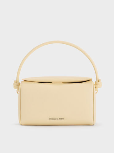 Sammie Knotted-Handle Boxy Bag, Butter Yellow, hi-res