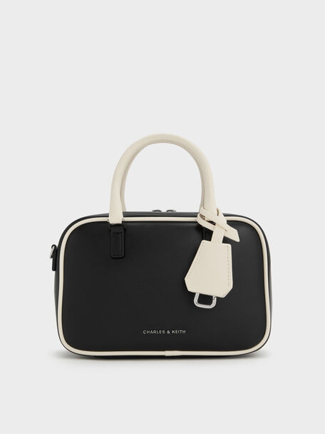 Mini Sianna Two-Tone Bowling Bag, Multi, hi-res