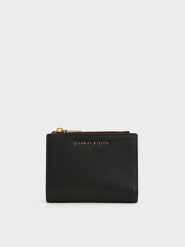 Harmonee Top-Zip Small Wallet, Black, hi-res