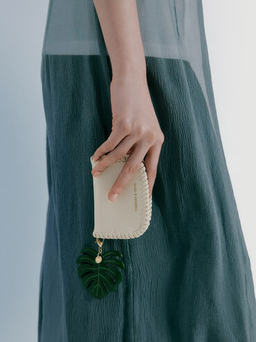 Blume Braided Chain-Handle Wallet, Cream, hi-res