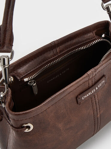 Noane Top Handle Bag, Distressed Coffee, hi-res