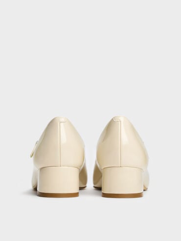 Kelis Rose-Bow Mary Jane Pumps, Beige, hi-res