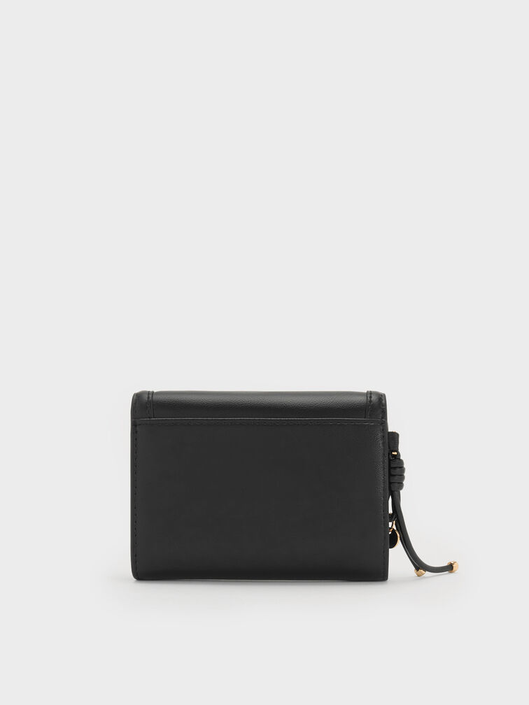 Haylen Front-Flap Small Wallet, Black, hi-res