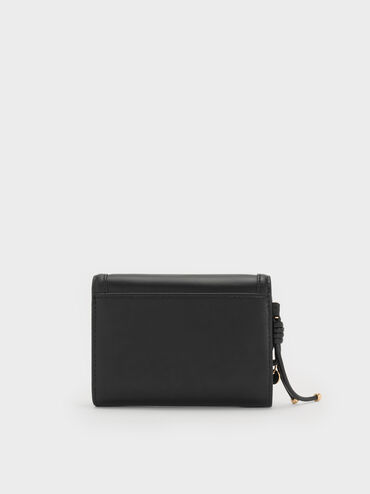 Haylen Front-Flap Small Wallet, Black, hi-res